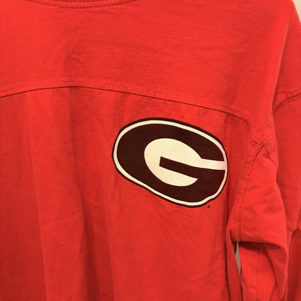 Pressbox Georgia Bulldogs "The Big Shirt" Oversized Long Sleeve Tee Sm Gameday - Picture 2 of 13